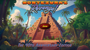 Montezuma's Revenge title screen with pyramid and jungle scenery