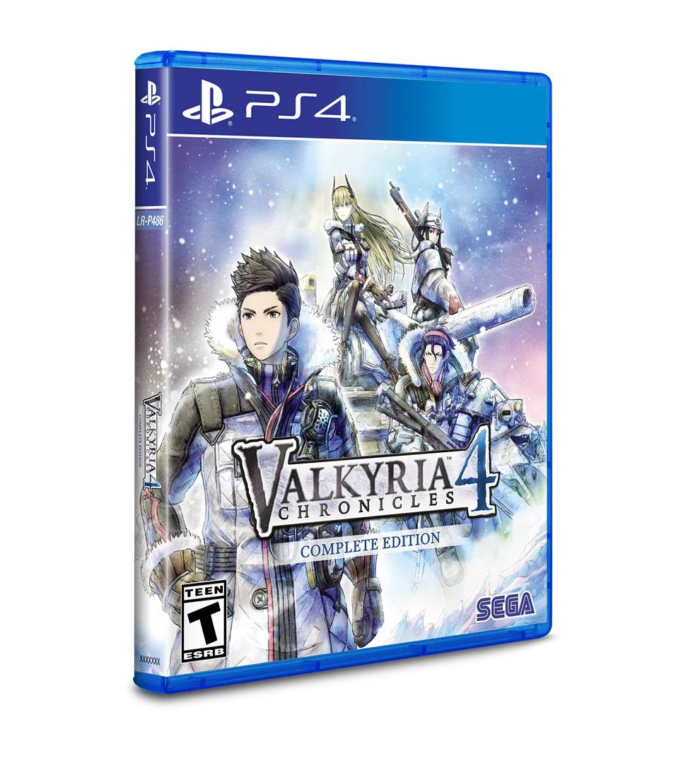 Valkyria Chronicles 4 Complete Edition game case for PS4 on a white background
