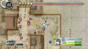 Game interface with map, character portraits, and status bars on a stone wall background