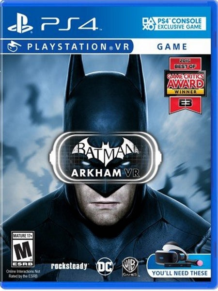 Batman: Arkham VR For Playstation 4 front cover